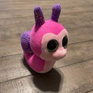 TY BEANIE BOOS SCOOTER PINK SNAIL 6” PLUSH RARE SHIMMERING